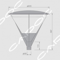 Светильник уличный светодиодный Мартини LED MAR LED M ES